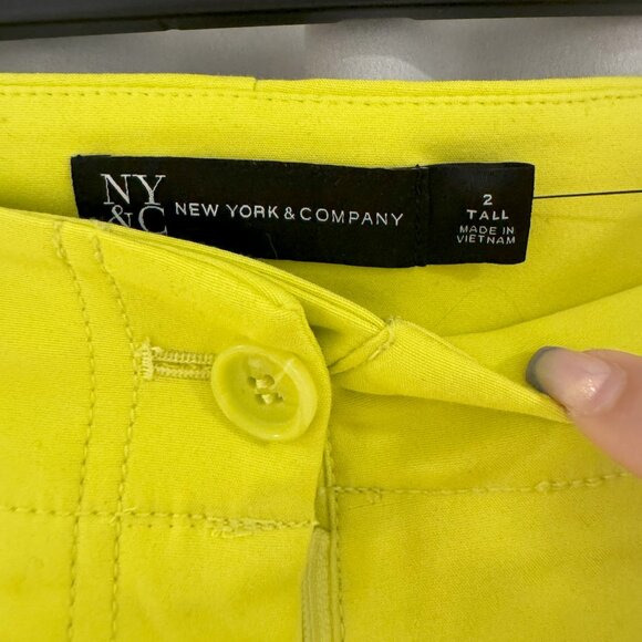 NWT New York and Company Tall Straight Leg Ankle Pant Size 2 Tall - Picture 5 of 6